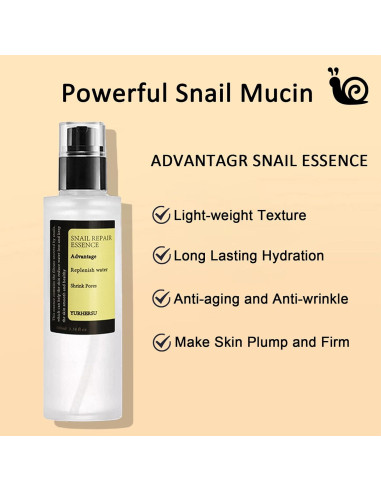 Kit de Cuidado de Piel con Mucina de Caracol ISHERBIN 5 Piezas