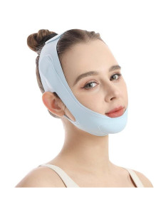 Mascarilla Elevadora Facial Loske V-Line Azul Grande