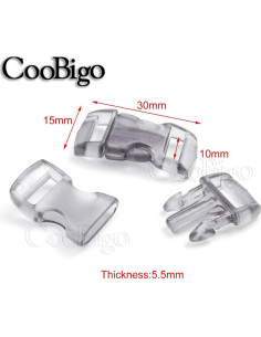 Paquete de 100 hebillas de liberación lateral CooBigo 9.5 mm 2