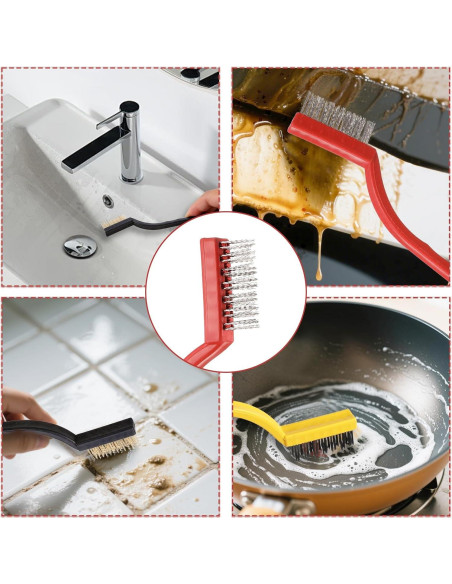 Juego de cepillos de limpieza de ranuras 5 piezas Psyqtsuary