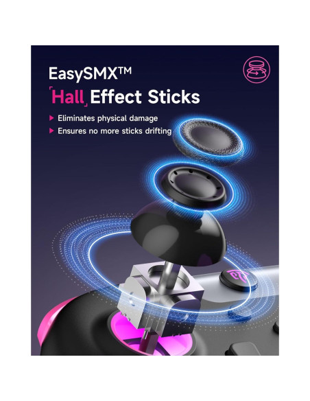 Controlador Inalámbrico EasySMX X05 para PC y Consolas - RGB Controlador Inalámbrico EasySMX X05 para PC y Consolas - RGB