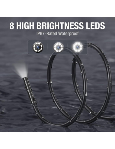 Cámara Borescopio Teslong USB-C 3m con 8 LEDs a Prueba de Agua