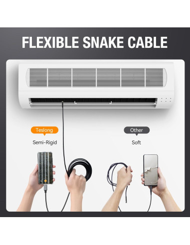 Cámara Borescopio Teslong USB-C 3m con 8 LEDs a Prueba de Agua