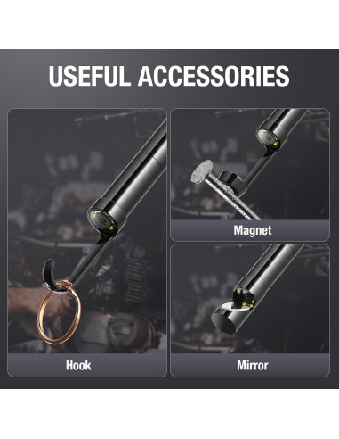 Cámara Borescopio Teslong USB-C 3m con 8 LEDs a Prueba de Agua