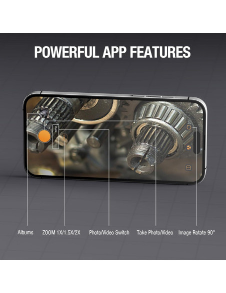 Cámara Borescopio Teslong USB-C 3m con 8 LEDs a Prueba de Agua