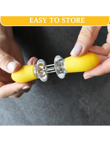 Juego de Platos de Cerámica Artcome con 8 Sujetadores para Mazorcas