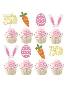 Palillos para Cupcakes Rsstarxi 24 Piezas Pascua Conejo