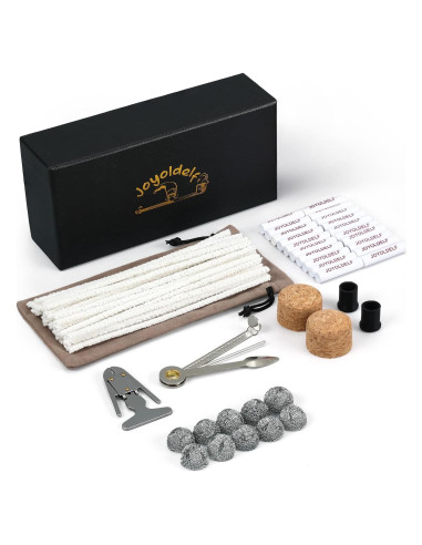 Kit de Accesorios para Pipa Joyoldelf - 10 Bolas, 50 Limpiapipas, 20 Filtros 9mm