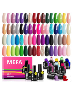 Set de Esmalte en Gel MEFA 35 Pcs 32 Colores Manicura DIY