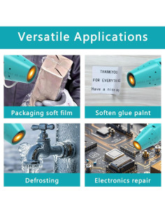 Mini Pistola de Calor QST EXPRESS 150W Verde para Manualidades 2