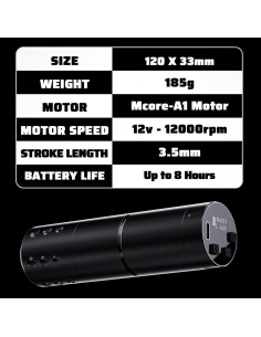 Kit de Tatuaje Inalámbrico Mast A1 - 20 Agujas y Tinta 2