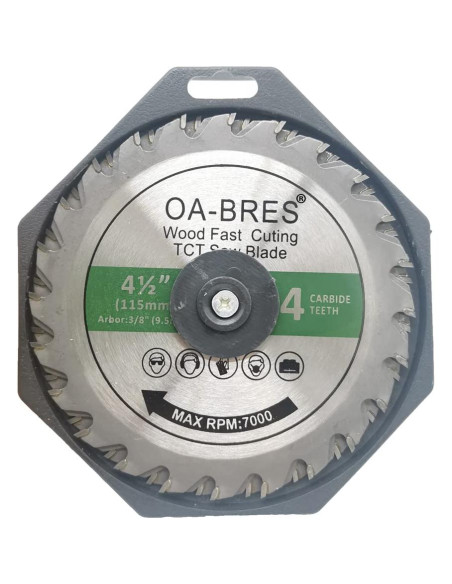 Paquete de 3 Hojas de Sierra Circular OA-BRES 115mm 24T TCT