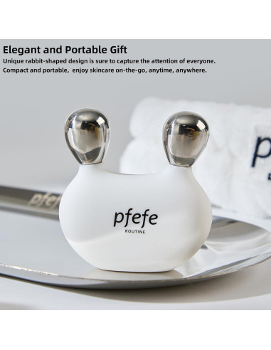 Gua Sha Conejo PFEFE Acero Inoxidable Masajeador Facial