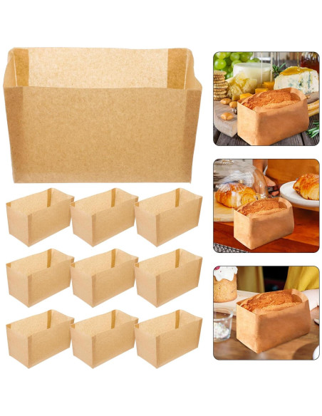 Forros de Pan Desechables Kichvoe 50pcs 19x13.5cm Antiadherentes