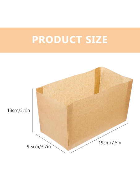 Forros de Pan Desechables Kichvoe 50pcs 19x13.5cm Antiadherentes