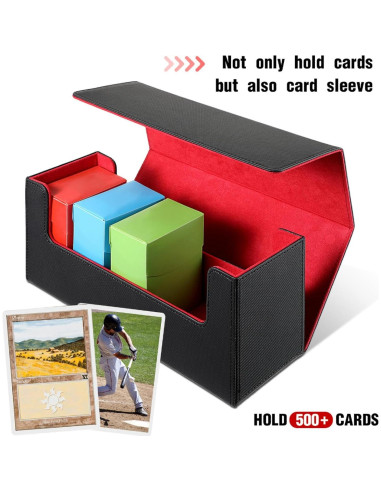 Caja de Almacenamiento de Cartas Silkfly 6 Piezas - Cuero y Plástico