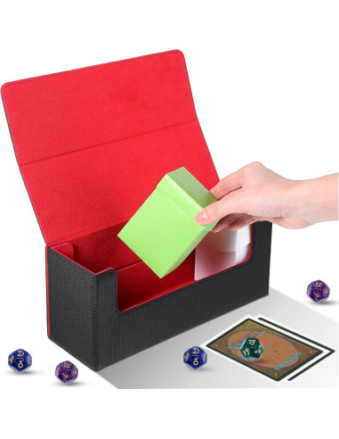 Caja de Almacenamiento de Cartas Silkfly 6 Piezas - Cuero y Plástico
