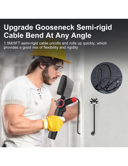 Cámara Borescopio Articulada JESERAL 6.2mm HD 1080P 5"