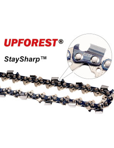 Cadena de motosierra UPFOREST 4" 1/4" Pitch .043" 28DL 2