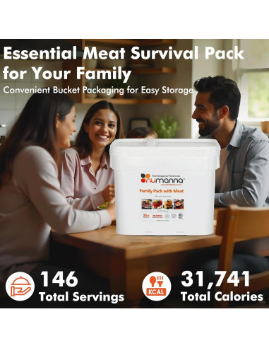 Paquete Familiar Numanna con Carne 146 Porciones 25 Años