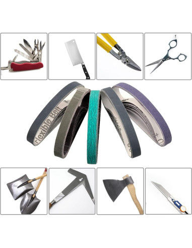 30 Cintas de Afilado 1.27x30.48 cm Work Sharp Granos Variados