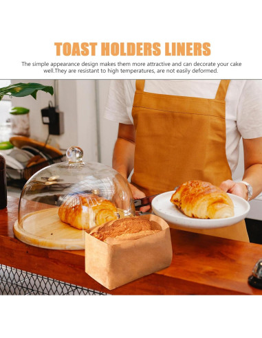 Forros de Pan Desechables Kichvoe 50pcs 19x13.5cm Antiadherentes