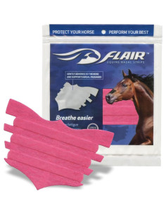 Tiras Nasales FLAIR para Caballos Rosa - Paquete de 6 Unidades 2
