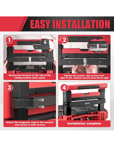 Soporte Magnético BPOPO para Caja Herramientas Packout 40.6cm