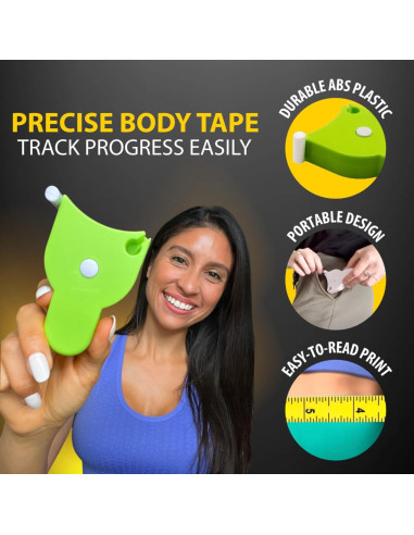 Cinta Métrica Perfecta Telescópica 2.1 m Verde - Medición Cuerpo