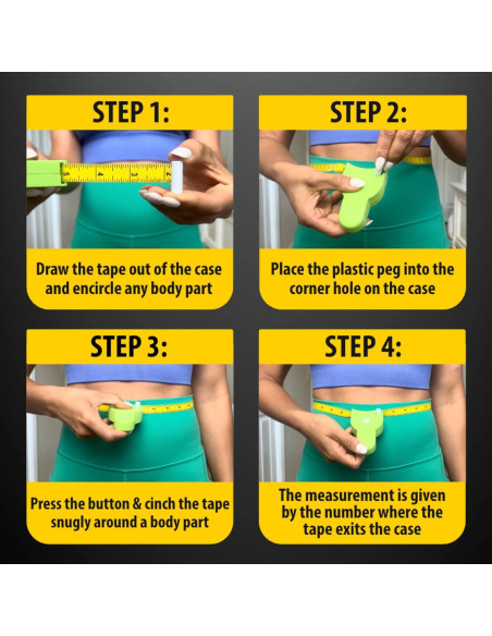 Cinta Métrica Perfecta Telescópica 2.1 m Verde - Medición Cuerpo