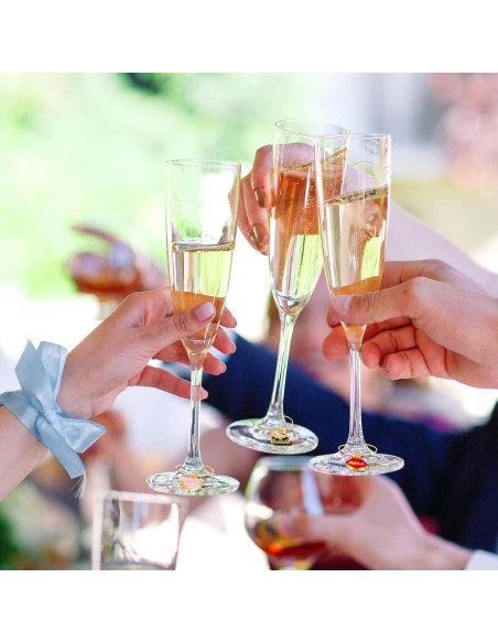 Marcadores de Copas de Vino Junkin 24 Piezas Estilo Bonito