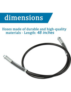 Manguera de Grasa 49-16-2647 Milwauke 121.9 cm con Acoplador 2