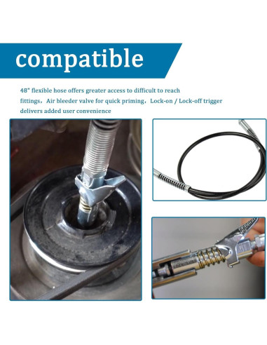 Manguera de Grasa 49-16-2647 Milwauke 121.9 cm con Acoplador