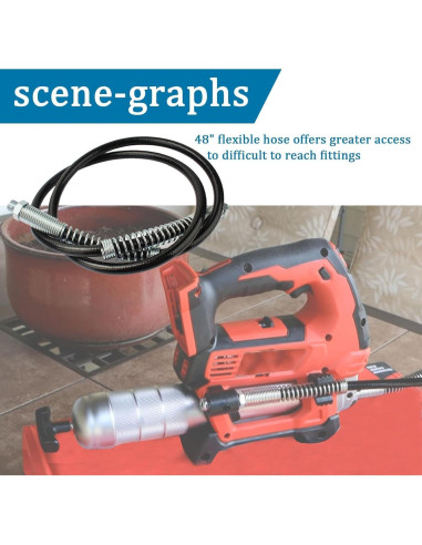 Manguera de Grasa 49-16-2647 Milwauke 121.9 cm con Acoplador