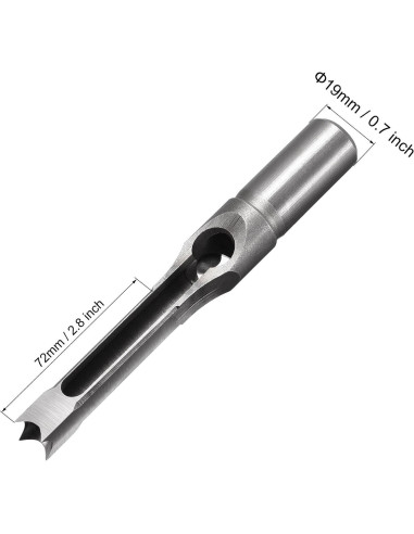 Broca Cuadrada uxcell 16mm para Madera - Mortajadora Cincel 213mm