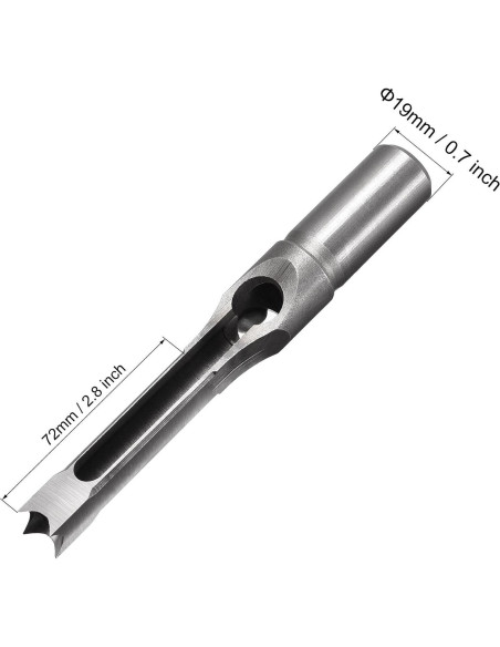 Broca Cuadrada uxcell 16mm para Madera - Mortajadora Cincel 213mm