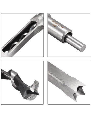 Broca Cuadrada uxcell 16mm para Madera - Mortajadora Cincel 213mm