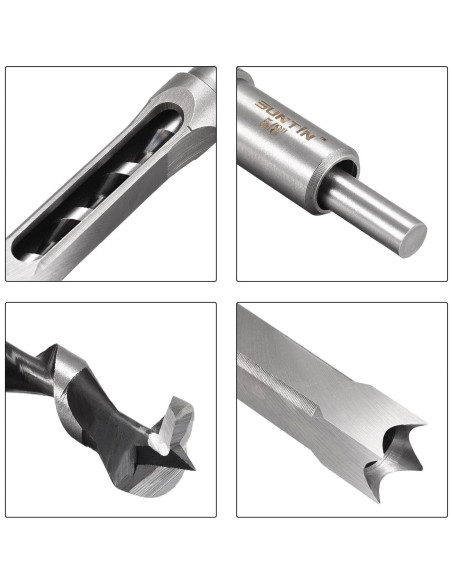 Broca Cuadrada uxcell 16mm para Madera - Mortajadora Cincel 213mm