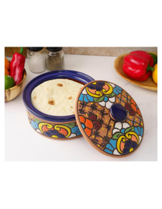 Calentador de Tortillas Cerámica Enchanted Talavera 20.32 cm