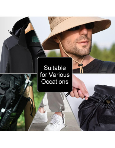 20 Cierres de Resorte Plástico CooBigo para Cuerda 3mm