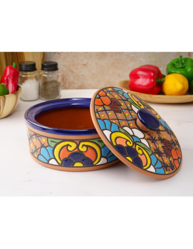 Calentador de Tortillas Cerámica Enchanted Talavera 20.32 cm