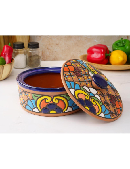 Calentador de Tortillas Cerámica Enchanted Talavera 20.32 cm