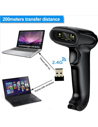 Escáner de Código de Barras Inalámbrico Symcode USB 2.4GHz