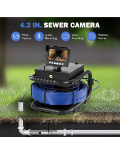 Cámara de Alcantarillado ZELCAN 20m con Pantalla LCD 10.9cm 2