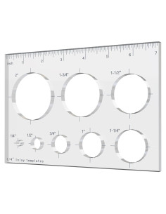 Plantilla de Router Hecfu 8 en 1 para Carpintería 6.35 mm