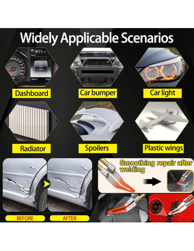 Kit de Soldador de Plástico 150W Ghguole con 1000 Grapas