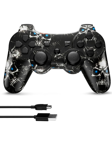 Controlador Inalámbrico ISHAKO para PS3 y PC - Negro