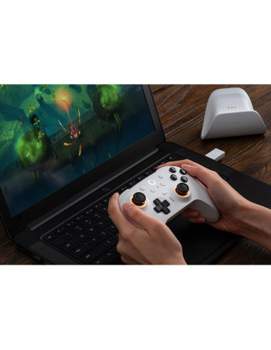 Controlador Bluetooth 8BitDo Ultimate 2 para Switch y PC - Negro