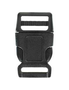 Hebilla Contorneada Negra Paracord Planet 2.54 cm Paquete de 10