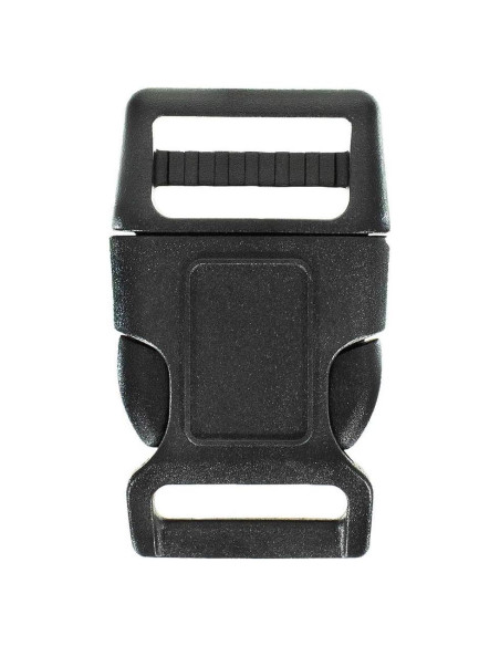 Hebilla Contorneada Negra Paracord Planet 2.54 cm Paquete de 10